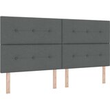  Krevet na podlozi s madracem tamnosivi 200x200 cm tkanina | shoptok.hr