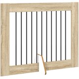  Vrata za pse s postoljem 4 pcs Hrast sonoma 100 x 80 cm | shoptok.hr
