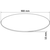  Ploča za stol Kaljeno staklo Okrugla 900 mm | shoptok.hr