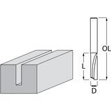 Makita straight bit 1 flute 6x19x50,8mm D-47416 Cene