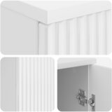  Stol Bijela visokog sjaja 142,5 x 50 x 75 cm Konstruirano drvo | Eponuda.ba