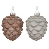 DEKOR DOM dekoracija - hanging pinecone glass 9.5cm 071833 - brown/transparent - kmg ( 045650 ) Cene