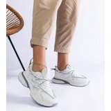 Gemre White women's sneakers with chunky sole Colunga | ePonuda.com