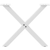  Noge za klubsko mizico v obliki črke X, 2 kosa, bele barve, 50 x (42-43) cm, jeklo | Shoptok.si