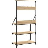  Pekarski stalak s kukama i 4 razine boja hrasta drveni | shoptok.hr