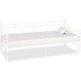 vidaXL posteljni okvir za dnevno posteljo bel kovinski 90x200 cm | Shoptok.si