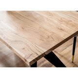 Livetastic Pisalna Miza Akazie, Barva Akacije, Črna, 160x80cm | Shoptok.si