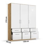 Rauch Möbel Omara Berlin, Bela, Hrast | Shoptok.si