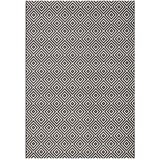 NORTHRUGS Črno-bela zunanja preproga Karo, 140 x 200 cm Cene