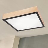  plafonsko svetlo natural square 4xE27/15W/230V 48x48 cm borovina/crna | Eponuda.com