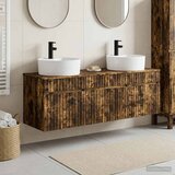  Set ormarića za kupaonicu 3 kom. Dimljeni hrast - Dimljeni hrast | shoptok.hr