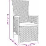  Vrtni set za objed 9 kom. Bež poliratan | shoptok.hr