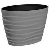 Gardino saksija BORA siva oval 60x39x58cm