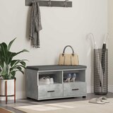  Klupa za hodnik s jastukom Betonsko Siva 80 x 38 x 46 cm | shoptok.hr