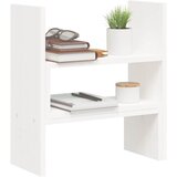  Stalak za monitor bijeli (39-72) x 17 x 43 cm masivna borovina | shoptok.hr