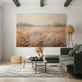 XXL slika - Impressionist meadow – field landscape in a pastel colour palette 140x93 | shoptok.hr
