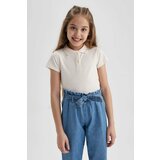 Defacto Girl Slim Fit Ribbed Camisole Short Sleeve Polo T-Shirt Cene