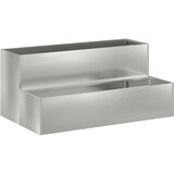  Vrtna saksija Srebrno 100 x 60 x 45 cm Cinkani čelik | Eponuda.com