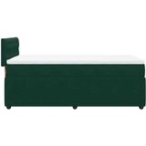 Box spring krevet s madracem tamnozeleni 90x200 cm baršunasti | shoptok.hr