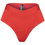 Trendyol Red Textured V Cut High Waist Bikini Bottom | shoptok.hr