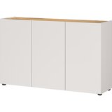 Germania Bela omarica v hrastovem dekorju 120x76x34 cm Adrano – | Shoptok.si
