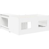  Krevet za djecu s visokim okvirom i stolom Bijela 80 x 160 cm | shoptok.hr
