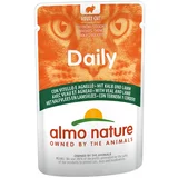 Almo Nature Daily Ekonomično pakiranje Menu Pouch 24 x 70 g - teletina i janjetina
