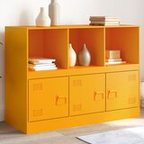 vidaXL Komoda gorčično rumena 99x39x73 cm jeklo Cene