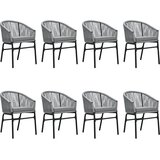  9-dijelni vrtni blagovaonski set sivi | Eponuda.com
