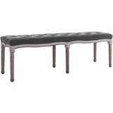  Klop iz platna in trdnega lesa 150x40x48 cm temno siva | Shoptok.si