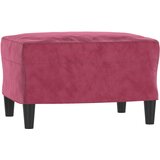  3-dijelni set sofa s jastucima crvena boja vina baršunasti | shoptok.hr
