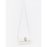 Shelvt White clutch bag with silver elements | Shoptok.si