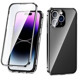 INF Etui za telefon HD z dvostransko zaponko in magnetnim odvajanjem toplote za iPhone Black iPhone 15 Pro, (21236506) Cene
