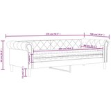  Dnevni krevet s madracem boja cappuccina 90x200 cm umjetna koža | shoptok.hr