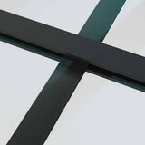  Klizna vrata s priborom crna 90 x 205 cm od ESG stakla | shoptok.hr