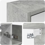  Kupaonski ormar s ogledalom Betonski sivi 73,5 x 16 x 62,5 cm | shoptok.hr
