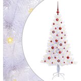  Umjetno božićno drvce s stalakom Bijelo 150 cm PVC i čelik | shoptok.hr