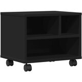 vidaXL Stojalo za tiskalnik s kolesi črno 41x32x34,5 cm | Shoptok.si