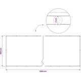  Zaslon za privatnost na balkonu 150 x 500 cm | shoptok.hr