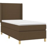  box spring s madracem LED tamnosmeđi 90x190 cm tkanina | shoptok.hr