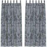  Baršunaste zavjese 2 kom. Srebrno Siva 225 x 140 cm Baršun | shoptok.hr