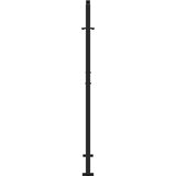  Vrtna vrata crna 100x150 cm dizajn s čeličnim krilom | shoptok.hr