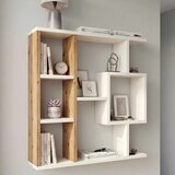 Hanah home polica za knjige Yegane, 70,9 cm, atlantski bor / bela | Eponuda.com