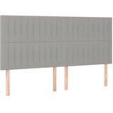  s oprugama i madracem svjetlosivi 180x200 cm od tkanine | shoptok.hr
