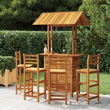  5-dijelni vrtni barski set od masivnog bagremovog drva | shoptok.hr