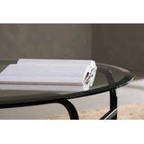Furniture Fashion Lomma klub stolić ⌀110 cm, crni Slike