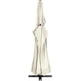 vidaXL Zunanji senčnik z aluminijastim drogom 600 cm peščeno bel | Shoptok.si