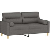  Dvosjed s ukrasnim jastucima tamnosivi 140 cm od tkanine | shoptok.hr