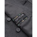 Ombre Fitted elegant men's structured knit vest - graphite | Shoptok.si