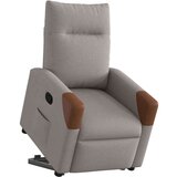  Naslonjač na podizanje od tkanine smeđesivi | shoptok.hr